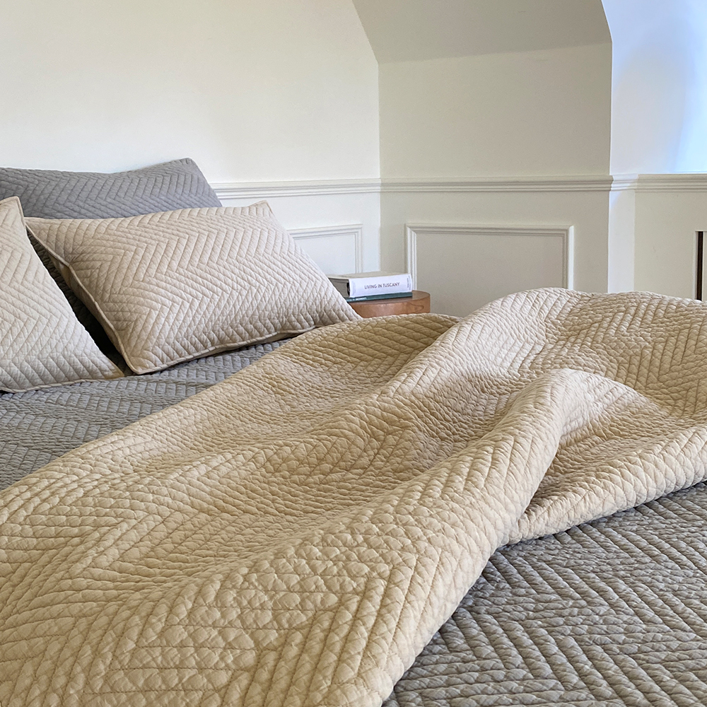 모제무드 트윌 오가닉 순면 고정밴드 이불패드 패밀리침대패드 Q