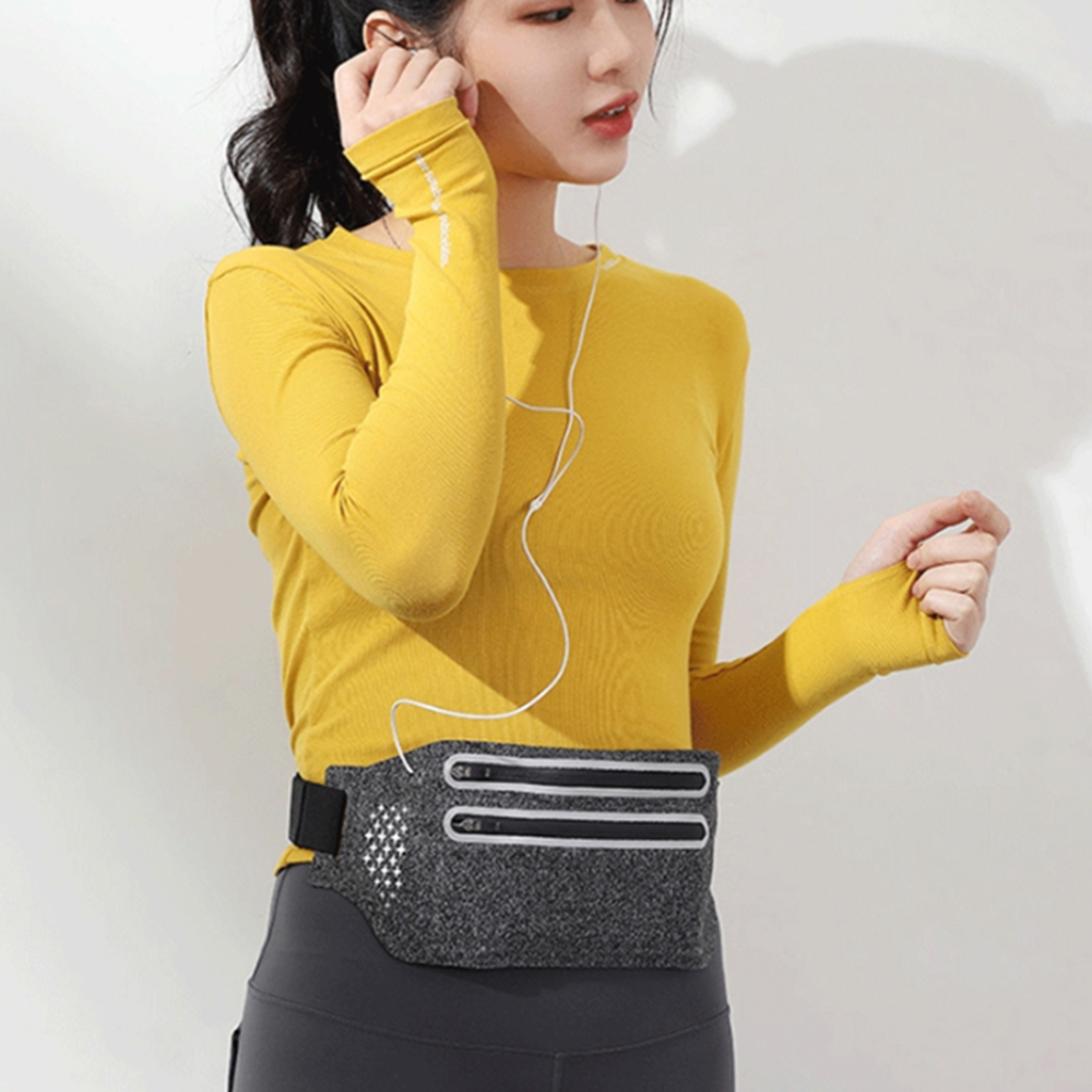 운동할때핸드폰 허리 운동용 등산용 골프 가방 백 힙색 - 메인 이미지
