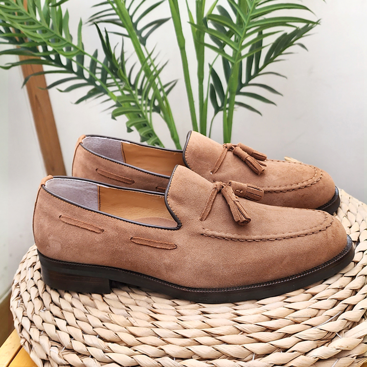 천연양가죽 태슬로퍼 남자수제화 세무구두 240 290mm