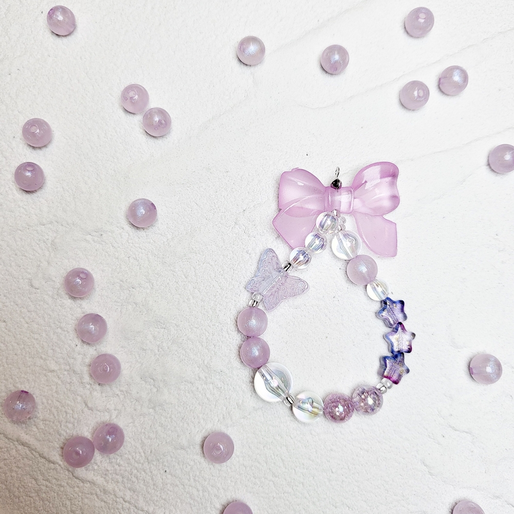 파스텔 펄 구슬 8mm 비즈공예 키링 열쇠고리 팔찌 슬라임 만들기 이미지 2