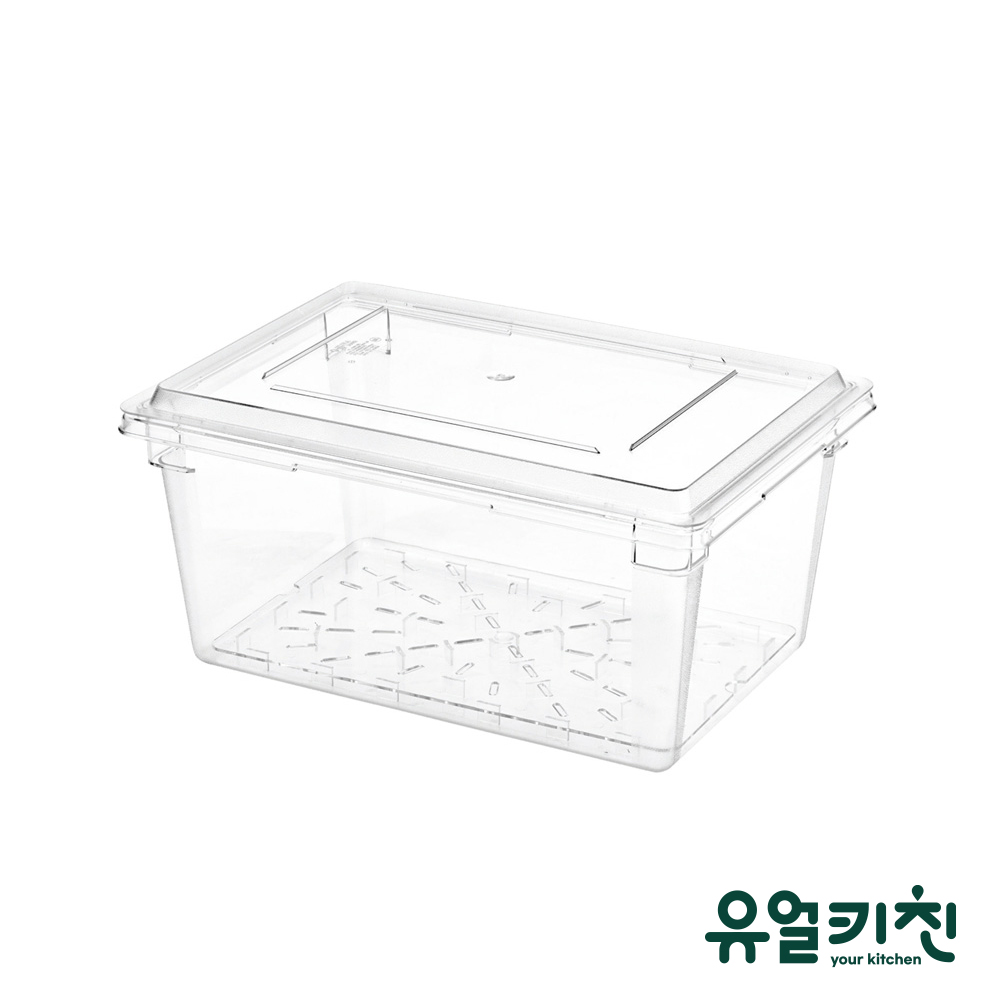대형 식재료 보관통 투명 PC 업소용 야채통 소소 - 상세 이미지 2