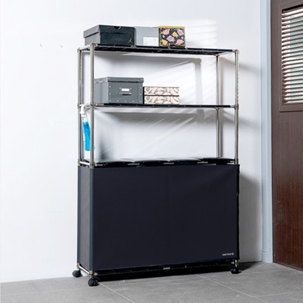 재활용분리수거함 대용량 쓰레기 가정용 분리수거함 3단 분리수거트롤리