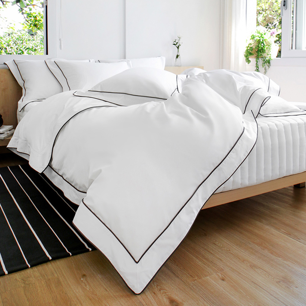 120수 1000T 초고밀도 프리미엄 호텔침구 커프스 더블파이핑 신혼이불 SS Q K SK