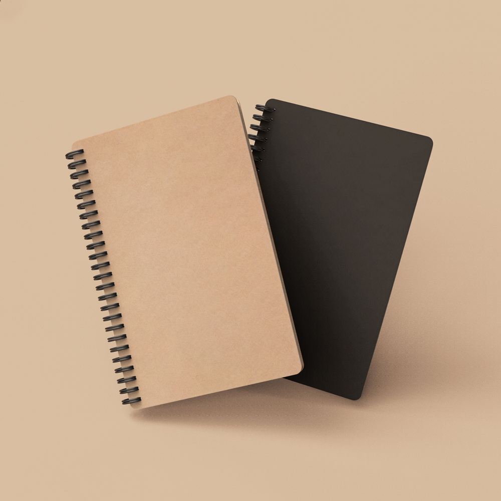 크라프트 스프링노트 연습장 무지 노트 캘리그라피북 드로잉북 손글씨연습 - 메인 이미지