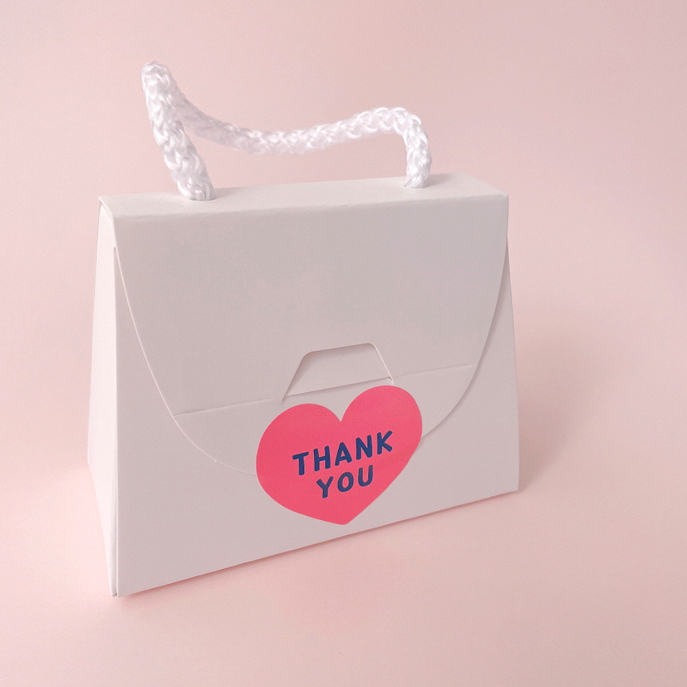 기프트 선물 상자 쿠키 구디백 포장 미니 종이 박스 손잡이 s 이미지 2