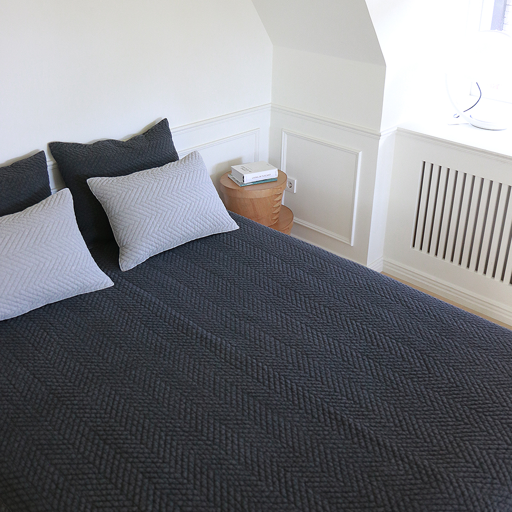 모제무드 트윌 오가닉 순면 고정밴드 이불패드 패밀리침대패드 Q