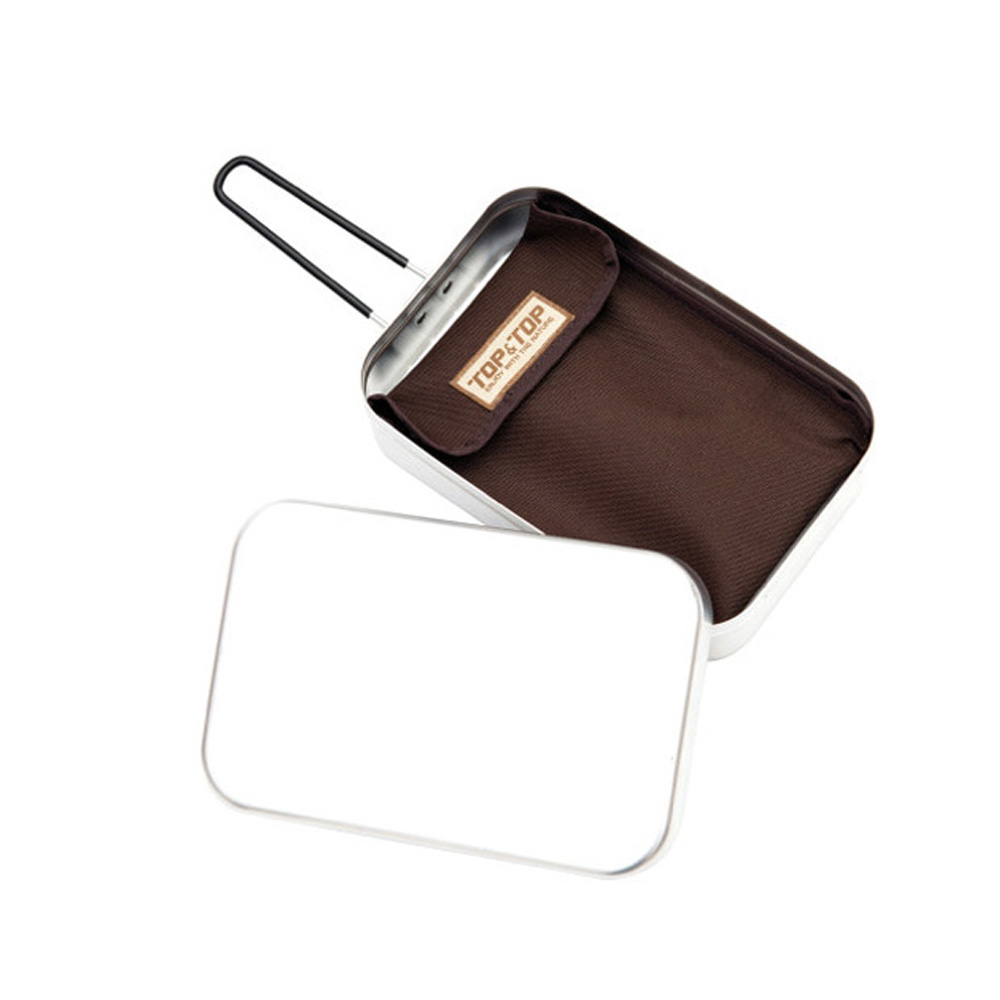 탑앤탑 미니사각팬 캠핑 백패킹 후라이팬 경량