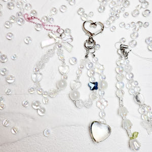 투명 오로라 구슬 비즈공예 키링 열쇠고리 팔찌 슬라임 만들기 실사용 후기 | 효과 있을까? - 상품 이미지 3