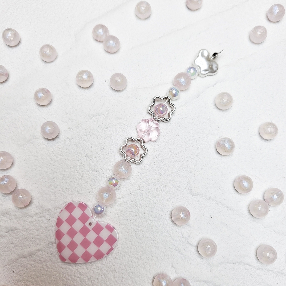 파스텔 펄 구슬 8mm 비즈공예 키링 열쇠고리 팔찌 슬라임 만들기 이미지 4