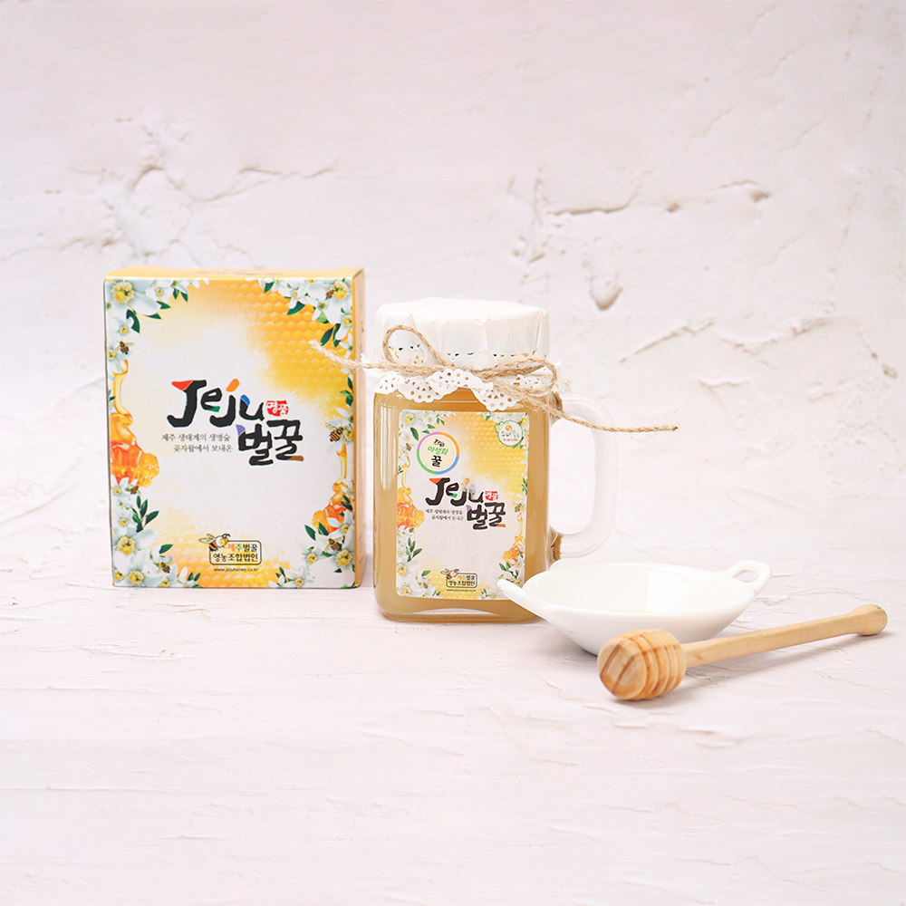 제주벌꿀 100% 천연 야생화 벌꿀 450g - 상세 이미지 5
