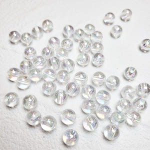 투명 오로라 구슬 비즈공예 키링 열쇠고리 팔찌 슬라임 만들기 실사용 후기 | 효과 있을까? - 상품 이미지 1