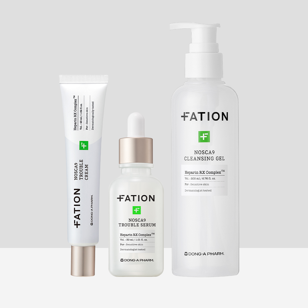 파티온 노스카나인 트러블 세럼 30ml + 트러블 크림 45ml +클렌징 젤 200ml 3종 세트 - 상품 이미지
