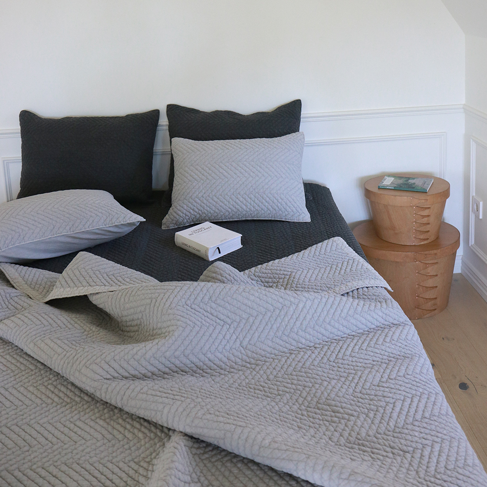 모제무드 트윌 오가닉 순면 고정밴드 이불패드 패밀리침대패드 Q