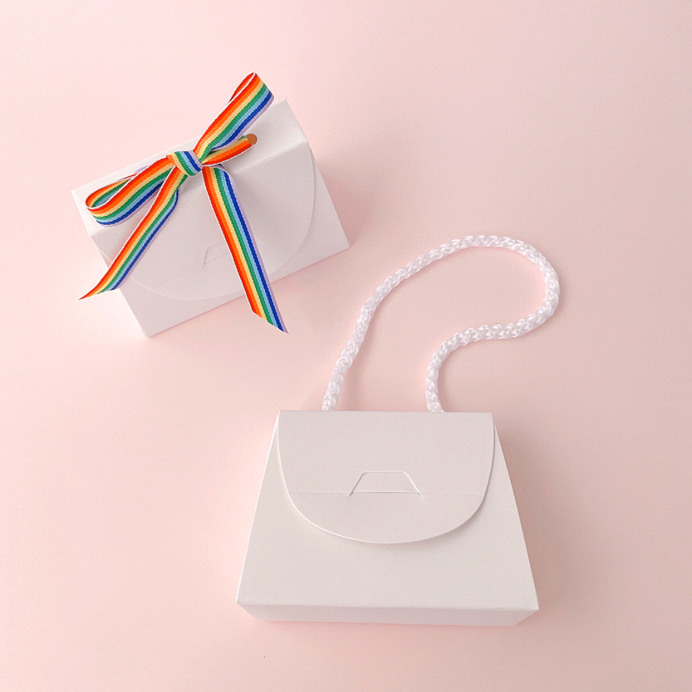 기프트 선물 상자 쿠키 구디백 포장 미니 종이 박스 손잡이 s 이미지 4