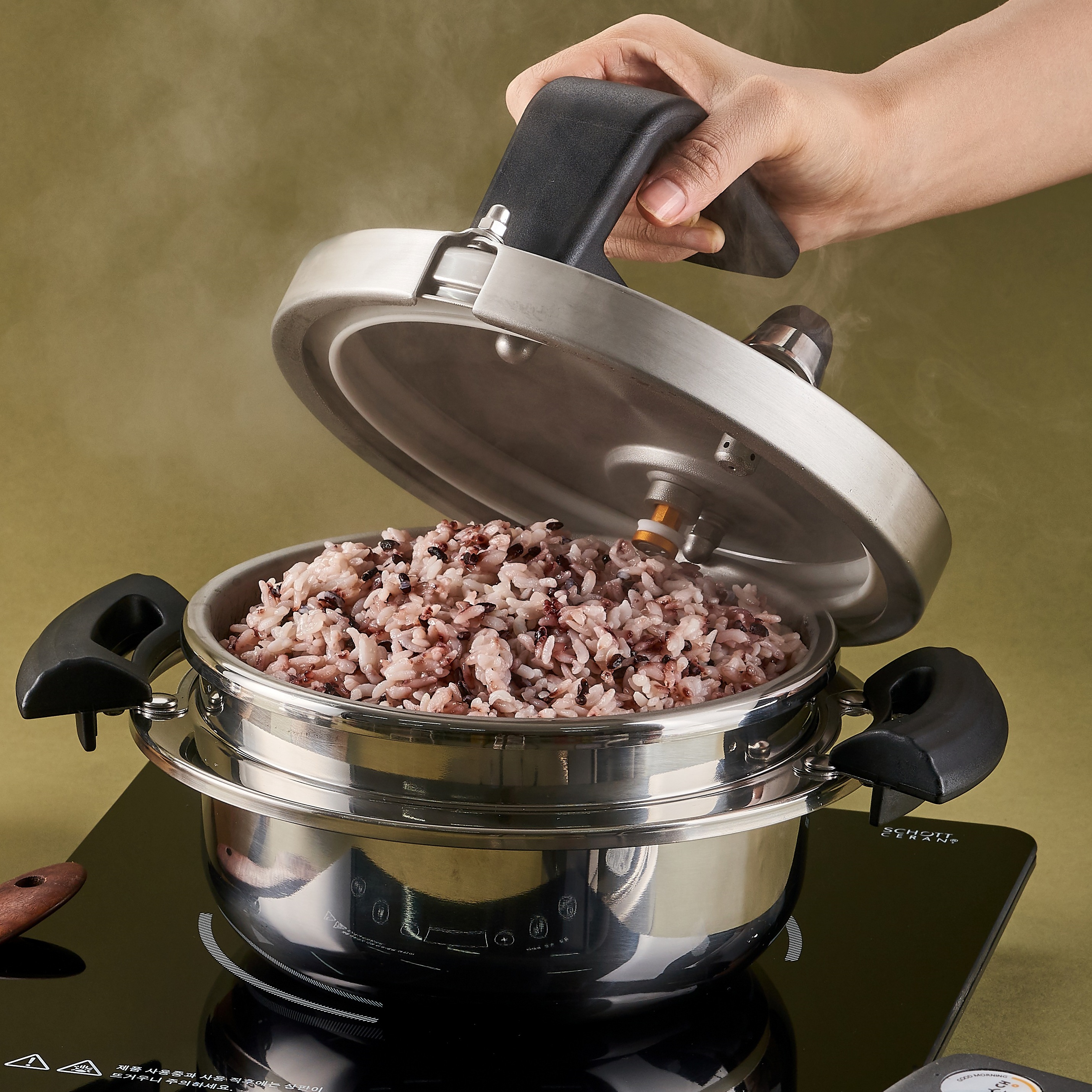 클래딘 스텐 압력솥 이연복 압력밥솥 2.2L 통3중 9분 인덕션