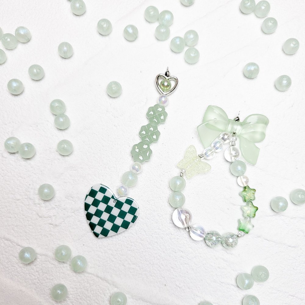 파스텔 펄 구슬 8mm 비즈공예 키링 열쇠고리 팔찌 슬라임 만들기 이미지 3