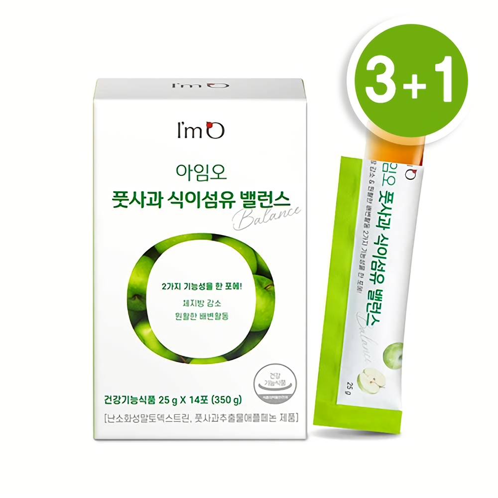 아임오 풋사과 식이섬유 밸런스 3+1 제품 이미지