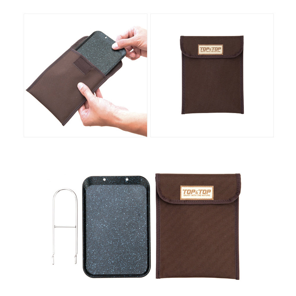 탑앤탑 미니사각팬 캠핑 백패킹 후라이팬 경량