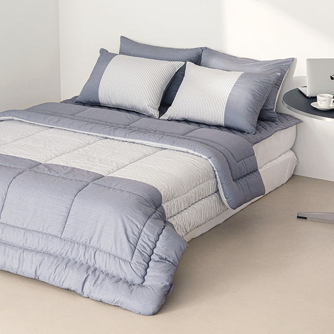 세사온라인 알러지케어 먼지없는 사계절 차렵이불패드 풀세트 에딘, SS(슈퍼싱글)