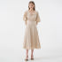 LEINA Deep Vneck Collar Flared Dress_Bei... 착용 후기 | 사이즈/핏 총정리 썸네일