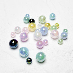 오로라 구슬 6mm 8mm 10mm 비즈공예 키링 열쇠고리 팔찌 슬라임 ... 실사용 후기 | 효과 있을까? - 상품 이미지 1