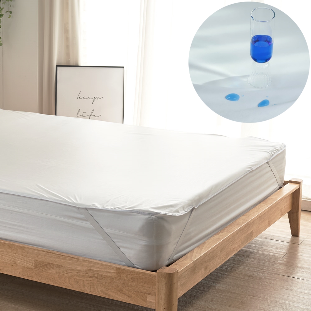 침대방수커버 국산 무소음 고정밴드형 방수패드 Q 호텔 모텔 업소용 매트리스 패드