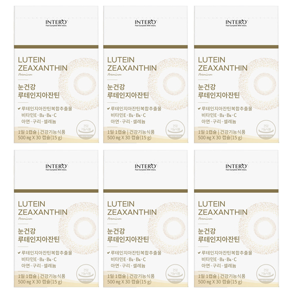 눈건강 루테인 지아잔틴 복합추출물 미니캡슐 500 6개월분 아연