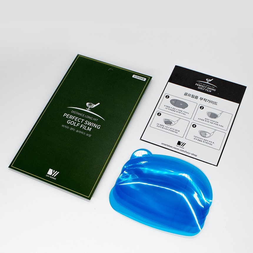 퍼펙트 스윙 골프 장타 스티커 필름 6장 비거리향상 슬라이스 훅 감소 캐디용품 - 상세 이미지 2