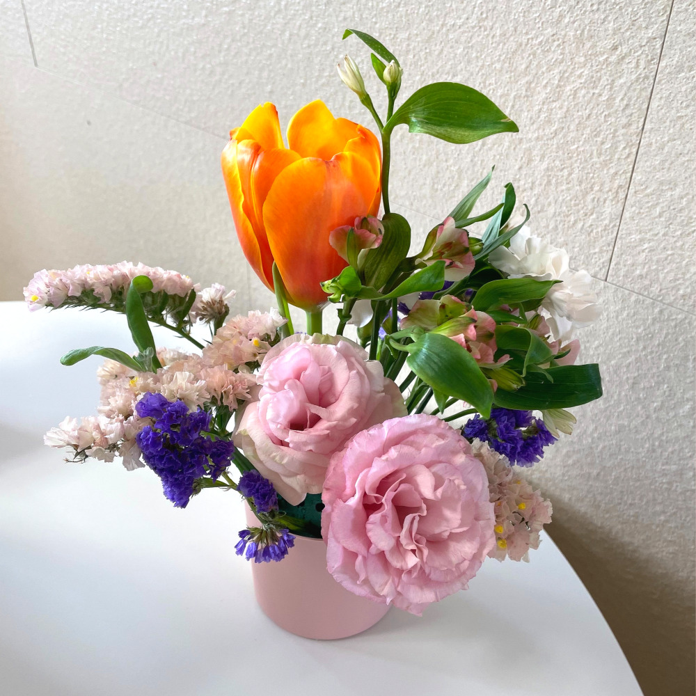 꽃꽂이 키트 포트 diy 센터피스 2개 원예수업 답례 생화 꽃배달 양재꽃시장 꽃꽃이 꽃집 - 상세 이미지 3