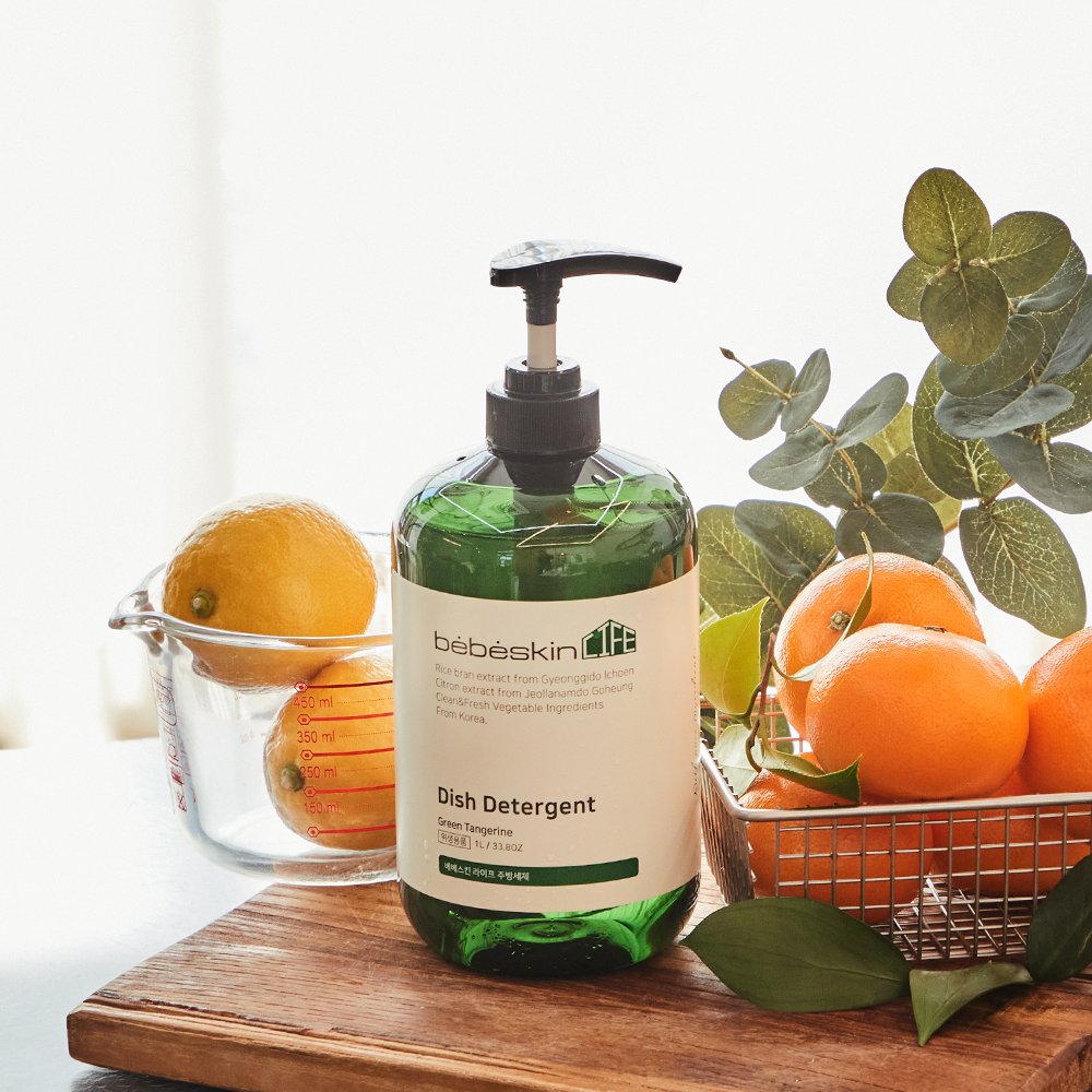 1+1+1 베베스킨 라이프 비건 주방세제 1L  3개 대용량 설거지, 맨손설거지 민감성 피부전용