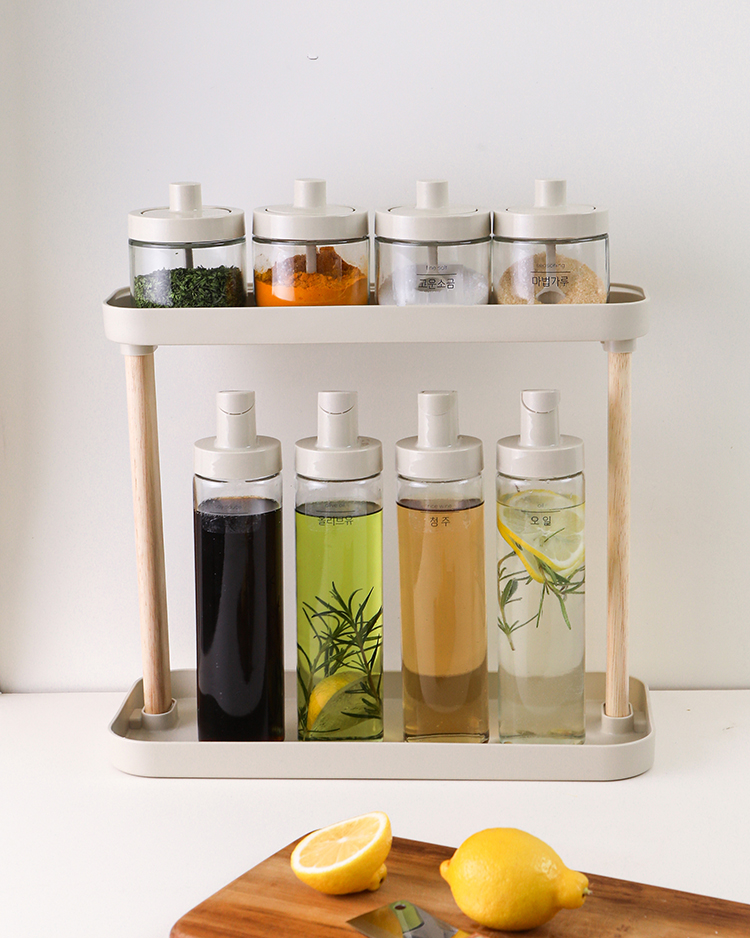 [N배송] 로망키친 아이보리 자동개폐 스마트 오일병 500ml 4P + 스티커 - 상세 이미지 4