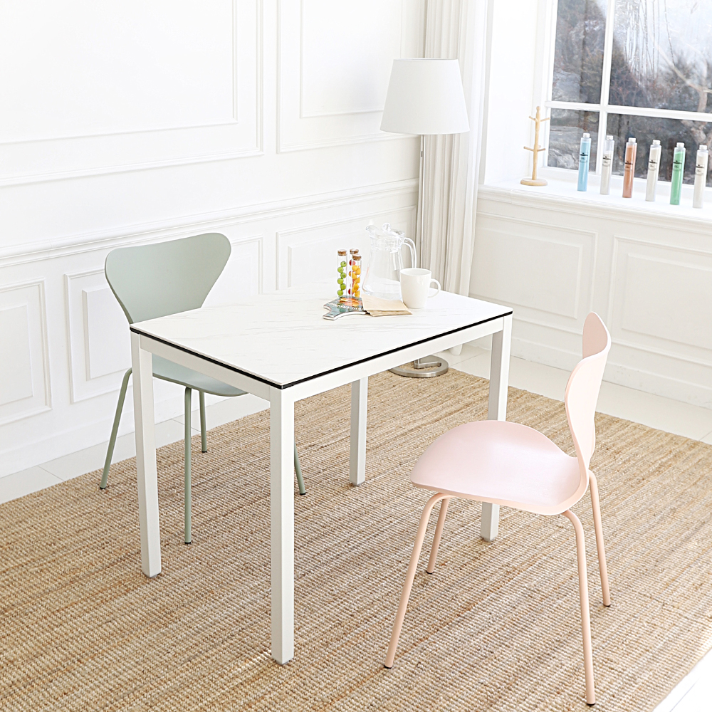 푸키 2인용 포세린 세라믹 식탁세트 900+위니체어2개 SL085