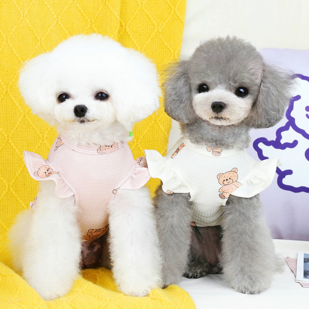 강아지여름옷 강아지 프릴 티셔츠 하네스옷 XS-XL - 상세 이미지 2
