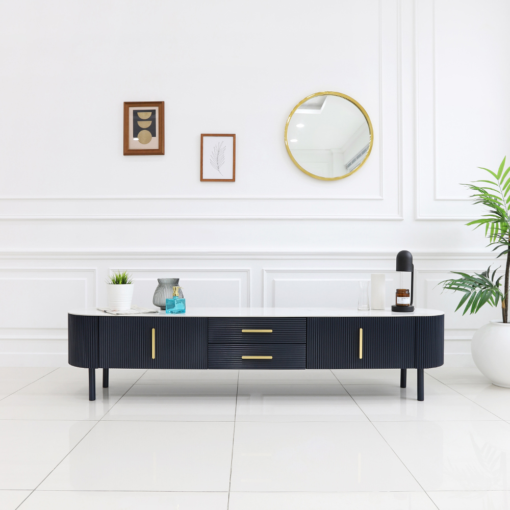 에나벨 포세린 세라믹 서랍 템바보드 거실장 2000 TV 다이 선반 SL153