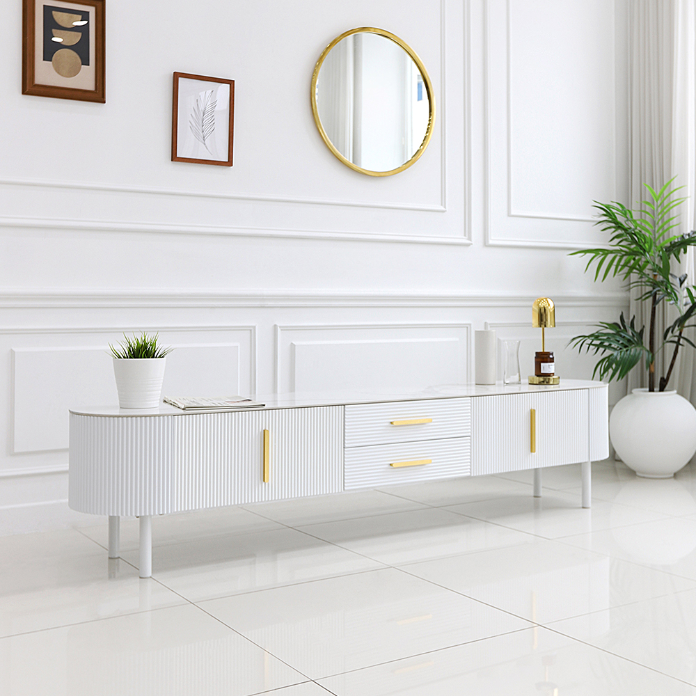 에나벨 포세린 세라믹 서랍 템바보드 거실장 2000 TV 다이 선반 SL153