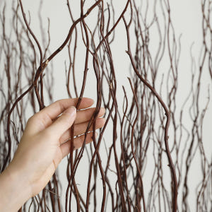 곱슬 버들 대형 생화같은 말린 조화 나무 가지 인조 식물 넝쿨 장식 10... 실사용 후기 | 효과 있을까? - 상품 이미지 3