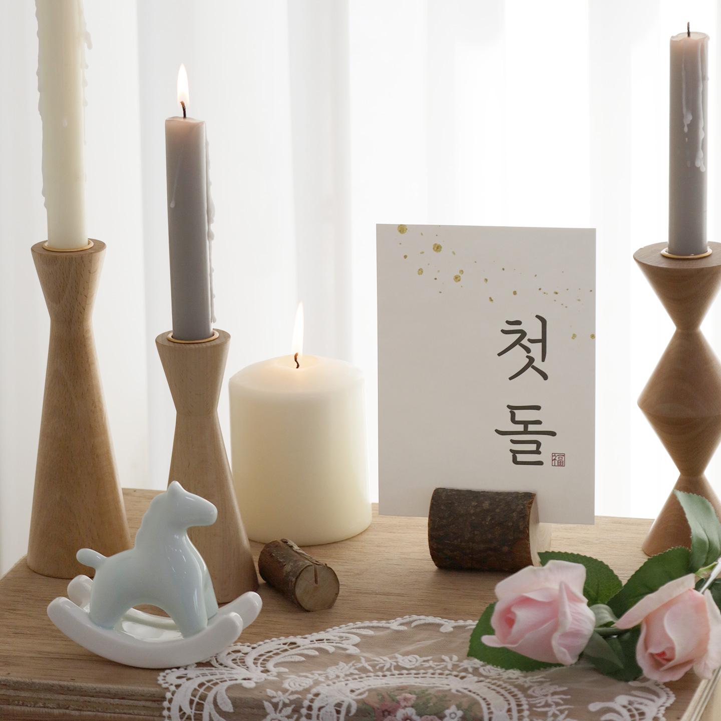 돌 백일 엽서 돌상 백일상 소품 셀프상차림 이벤트 카드 첫돌 이미지 7
