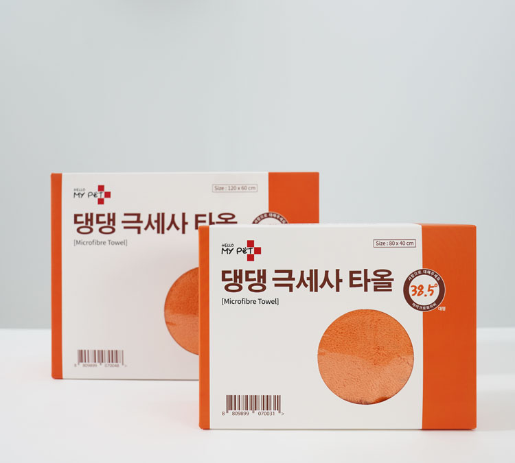 헬로마이펫 강아지수건 펫타올 애견 목욕 극세사 40x80 - 상세 이미지 2