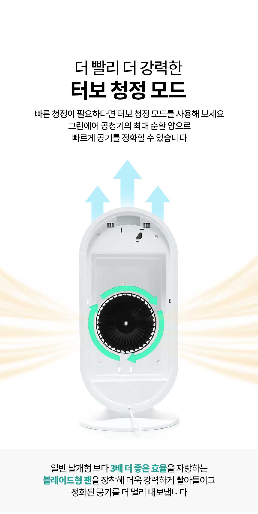 보아르 그린에어 소형 미니 공기 청정기 살균기 원룸 펫 강아지 고양이 털 제거 전용필터 상세 이미지 26