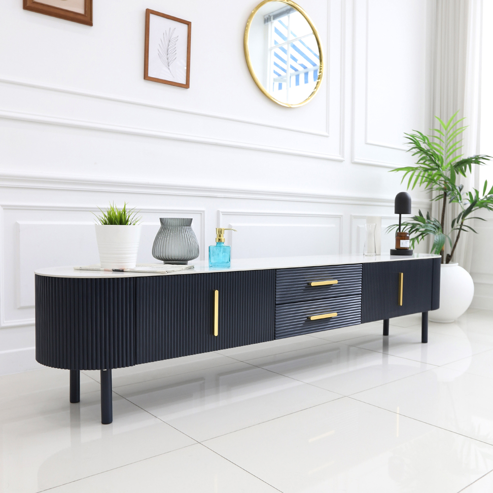 에나벨 포세린 세라믹 서랍 템바보드 거실장 2000 TV 다이 선반 SL153