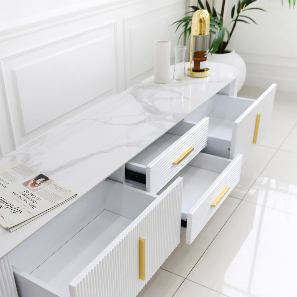 에나벨 포세린 세라믹 서랍 템바보드 거실장 2000 TV 다이 선반 SL153