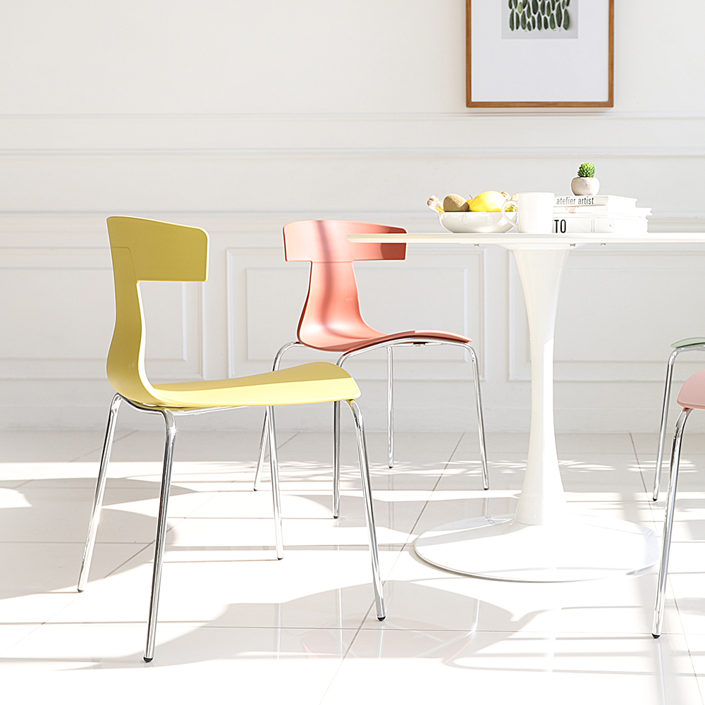 젤리 식탁 카페 철제 의자 인테리어 디자인 라운지 체어 SL138