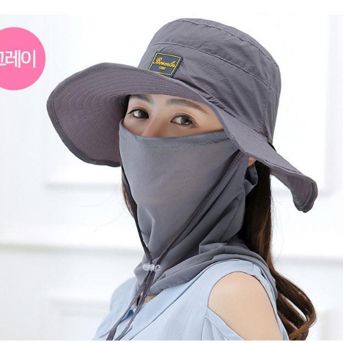 여자 낚시모자 낚시용모자 야외용 낚시썬캡 야외 자외선차단 햇빛가리개 - 상세 이미지 3