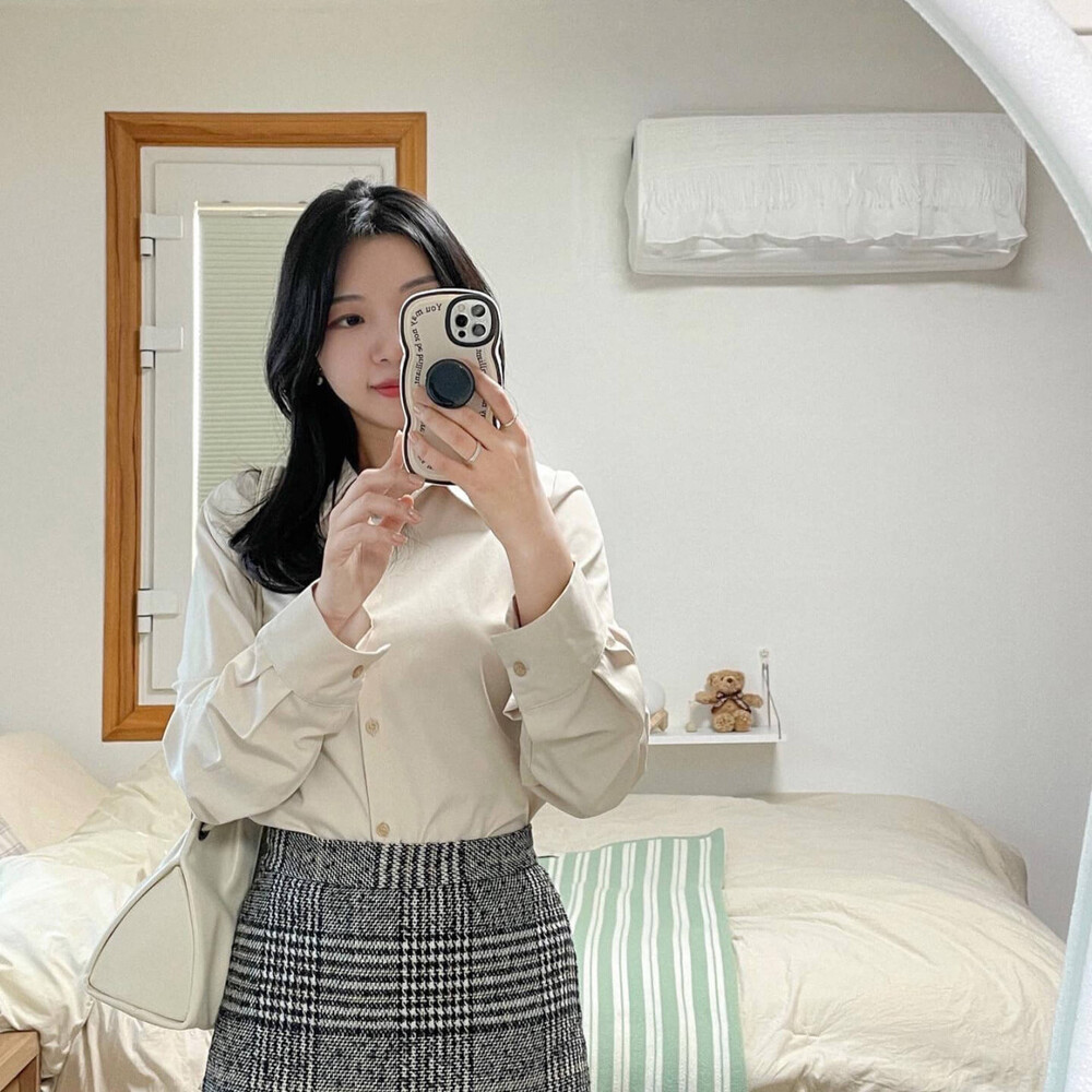 쿠앤크바닐라 물결 그립 톡세트 아이폰14 케이스 - 상세 이미지 4