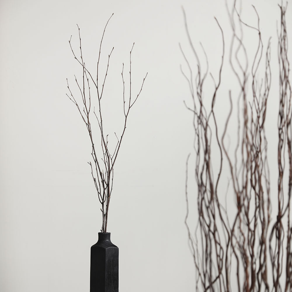 곱슬 버들 대형 생화같은 말린 조화 나무 가지 인조 식물 넝쿨 장식 10개 이미지 4