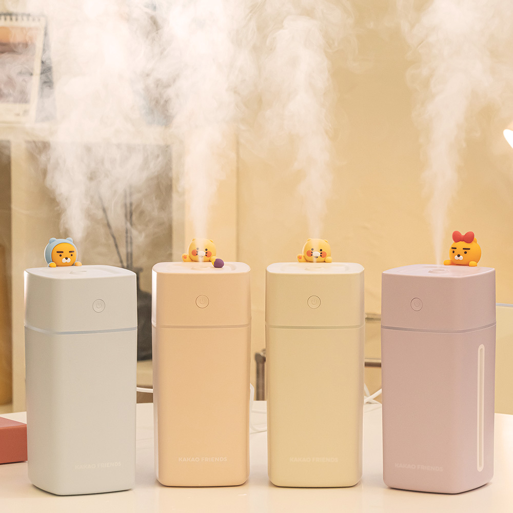 카카오프렌즈 베이직 데일리 LED 무드등 대용량 가습기 500ml 춘식 핑크 이미지 2