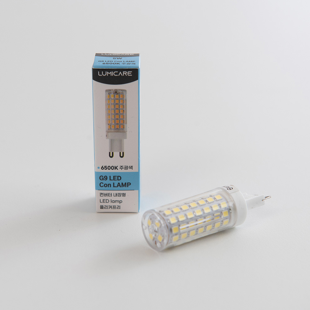 LED전구 루미케어 G9 F램프 5W 주광색 고효율 플리커프리