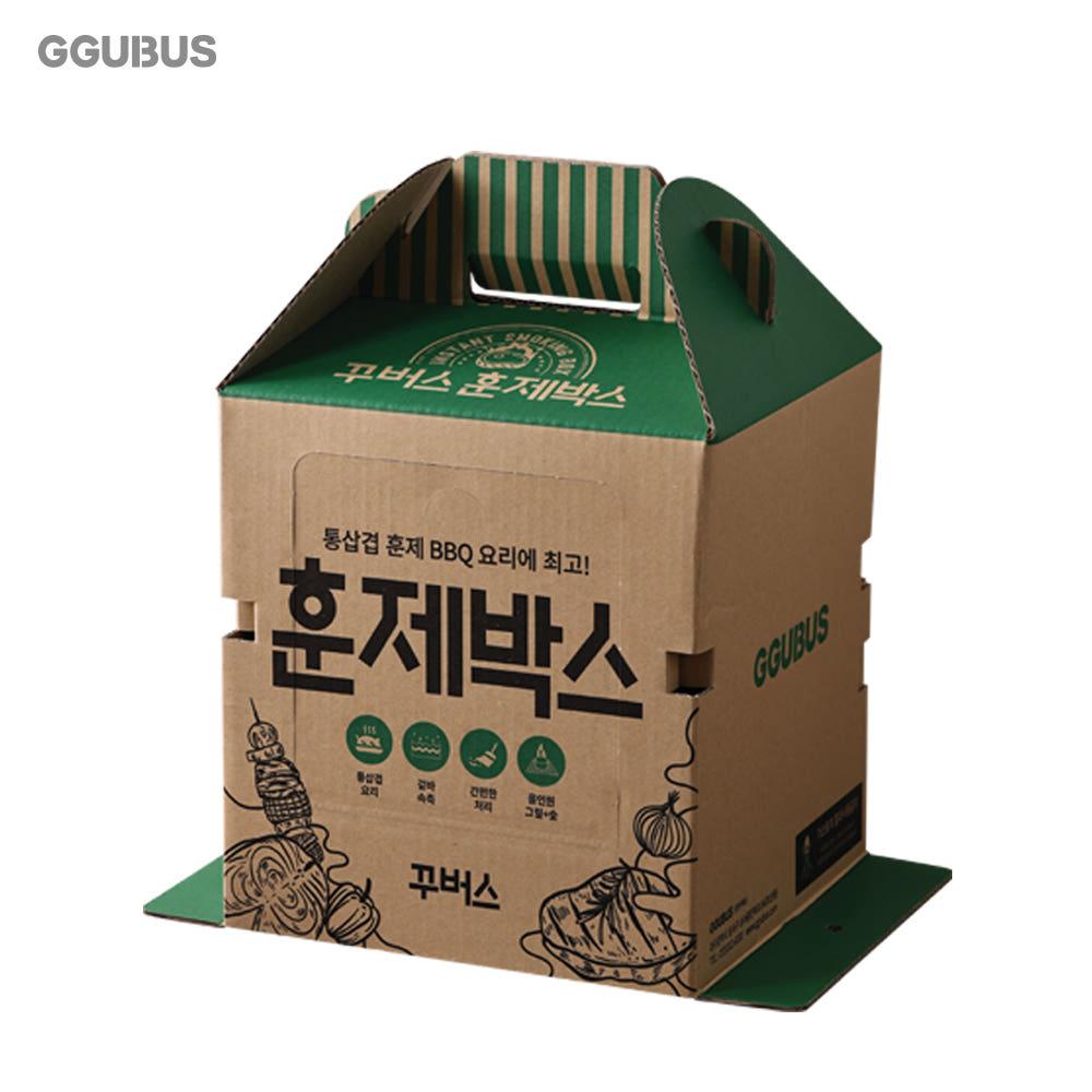 훈제박스로 조리한 고기 사진