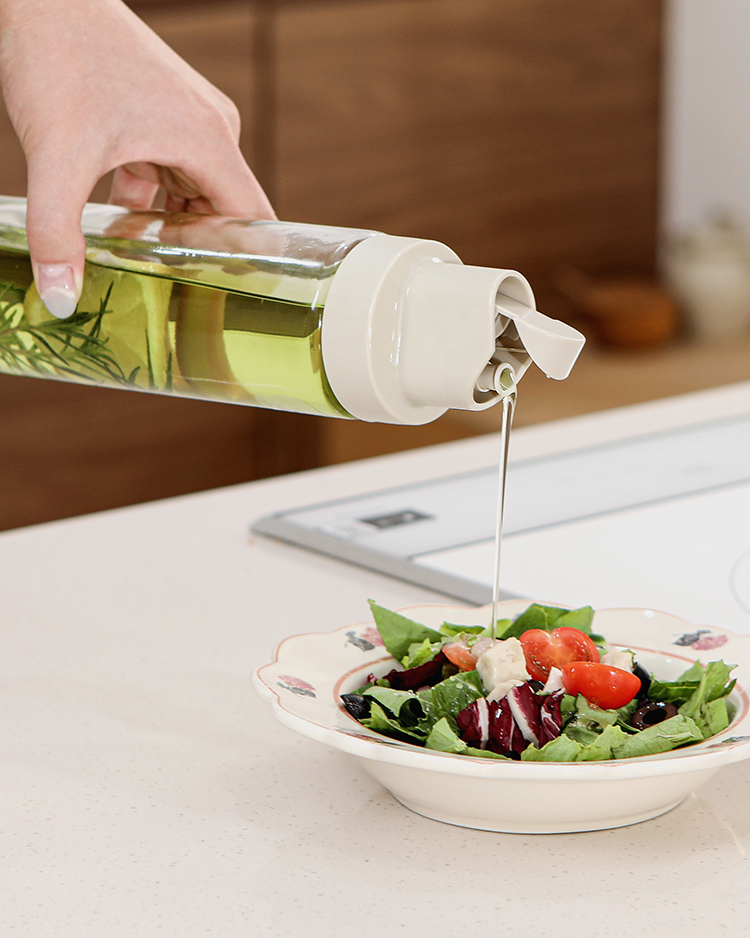 NEW 300ml 출시! 로망키친 아이보리 자동개폐 스마트 오일병