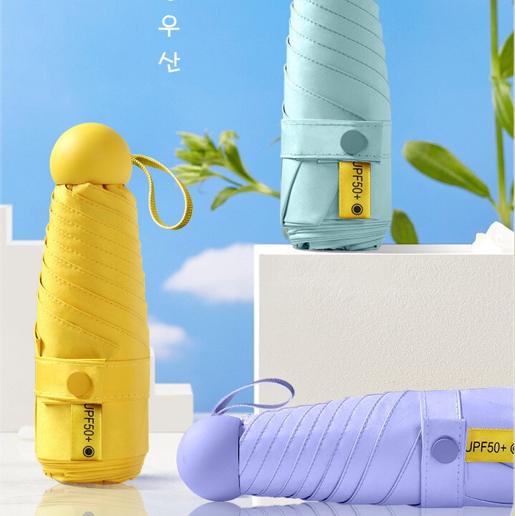 양산 우양산 양우산 암막 자외선찬단 미니 초경량 편의점 캡슐형 가벼운